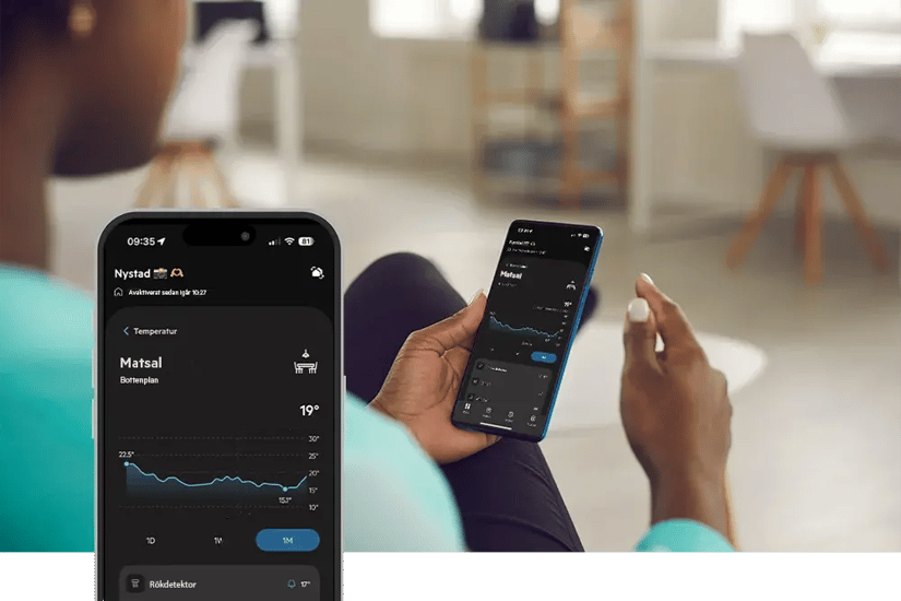 Nya smarta funktioner i Sector Alarm‑appen