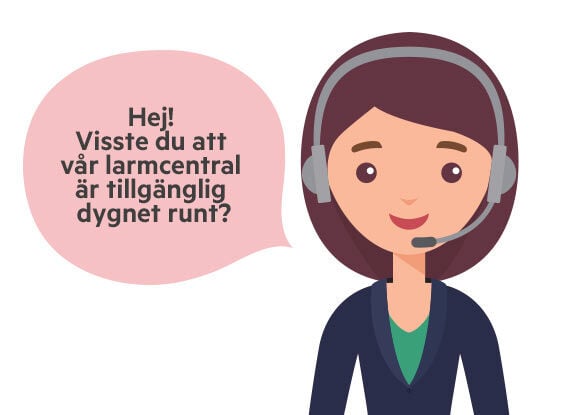 Information om vår larmcentral