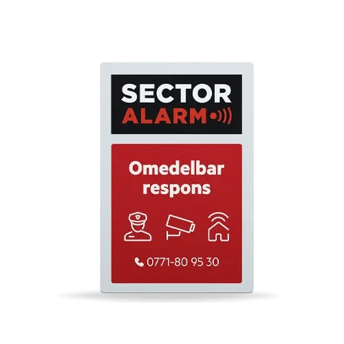 Larmskyltar och dekaler