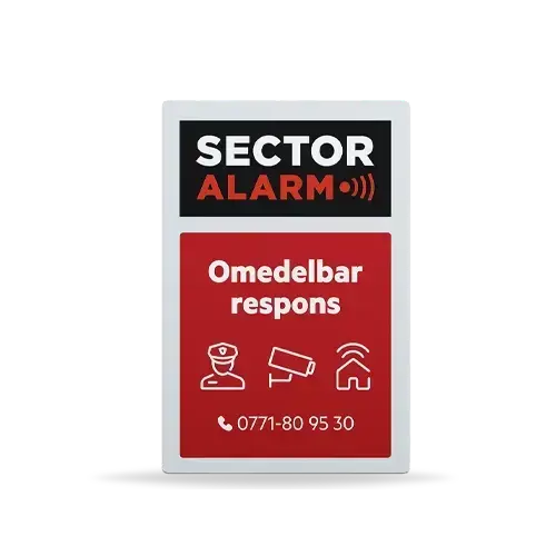 Larmskyltar och dekaler