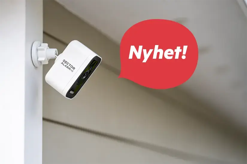 Sector Alarms nya videokamera: smart, trådlös säkerhet för ditt hem