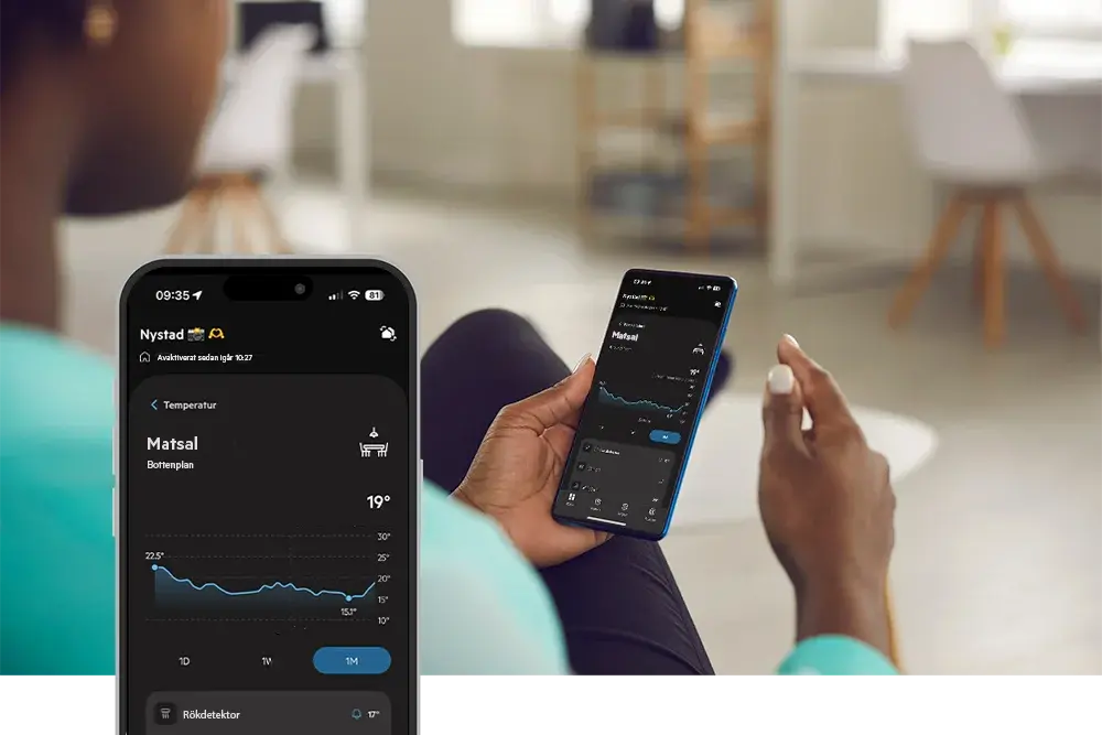 Nya smarta funktioner i Sector Alarm‑appen