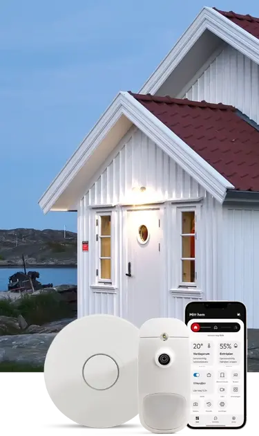 Stuglarm och trygghet med omedelbar respons, dygnet runt