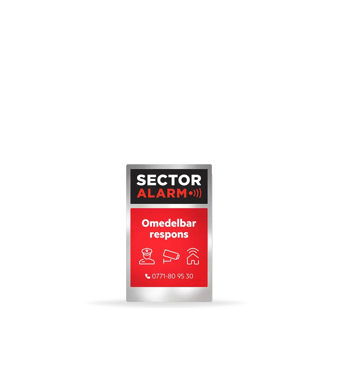 Larmskyltar och dekaler