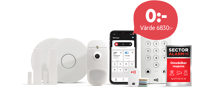 Erbjudande på hemlarm till dig som är kund hos Handelsbanken.
