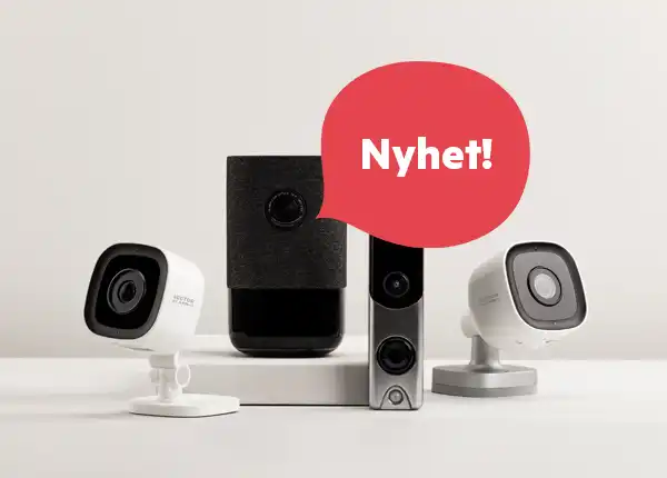 Övervakningskameror med larm från Sector Alarm