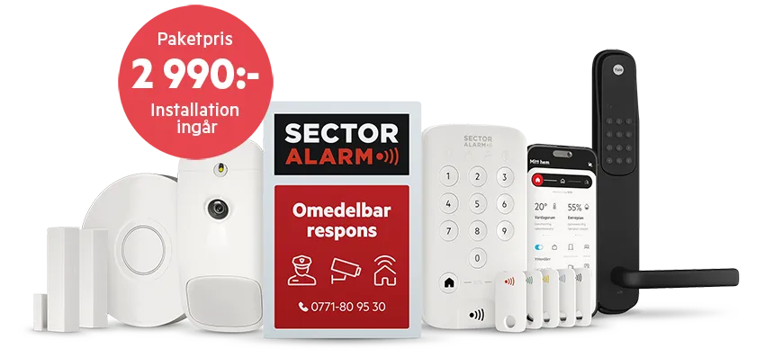 Startpaketet och Yale Doorman inkl. installation för 2990 kr (värde 9430 kr).