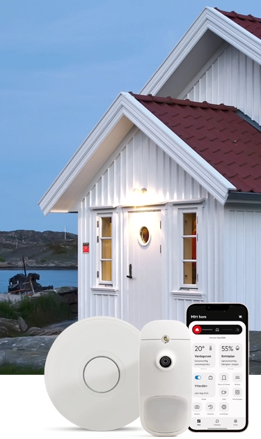 Stuglarm och trygghet med omedelbar respons, dygnet runt